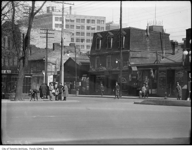 1925 = Queen Street West, south side, looking southeast from end of University Avenue