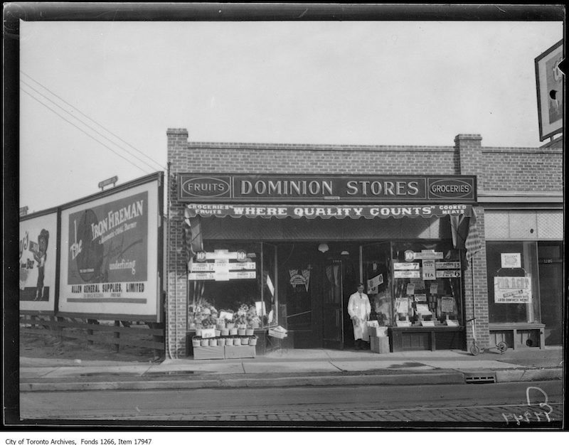 1929 - Sept 13 - Dominion Store, 1284 Queen Street East