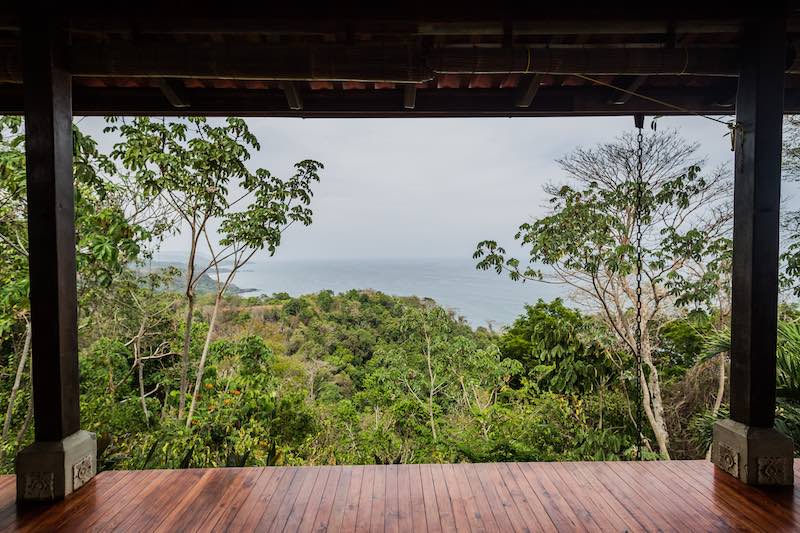 View from Yoga Studio at Anamaya Resort in Montezuma, Costa Rica