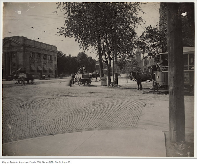 1890? - Intersection of College Street and Spadina Avenue