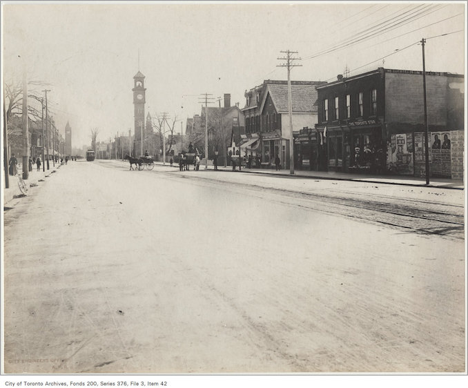 1902 - College Street looking east from Bathurst Street