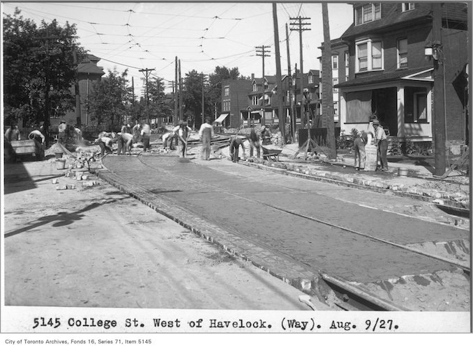 1927 - Aug 9 - College St, west of Havelock, (Way Department)