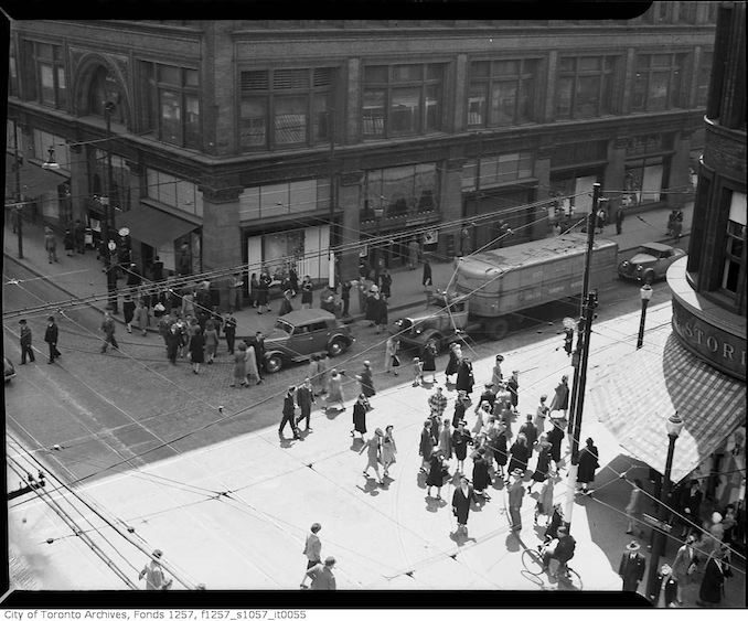 Vintage Queen Street Photographs from Toronto, Canada