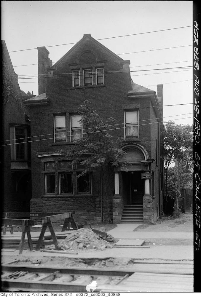 1930 - aug 28 - 55 College Street — Widening