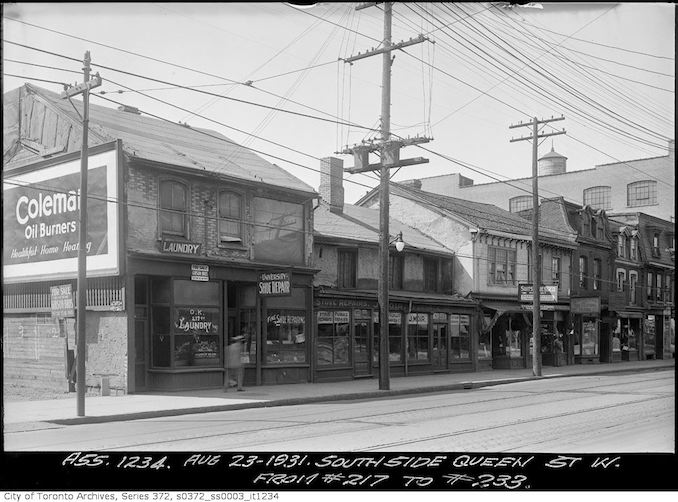 1931 - Aug 23 - South side Queen Street west from 217 to 233