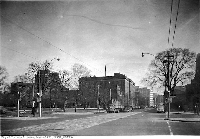 1951 - Dec - College Street looking east at University Avenue