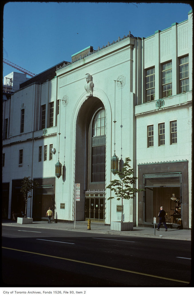 1975 - June 6 - View of Yonge Street entrance of Eaton's College Street store