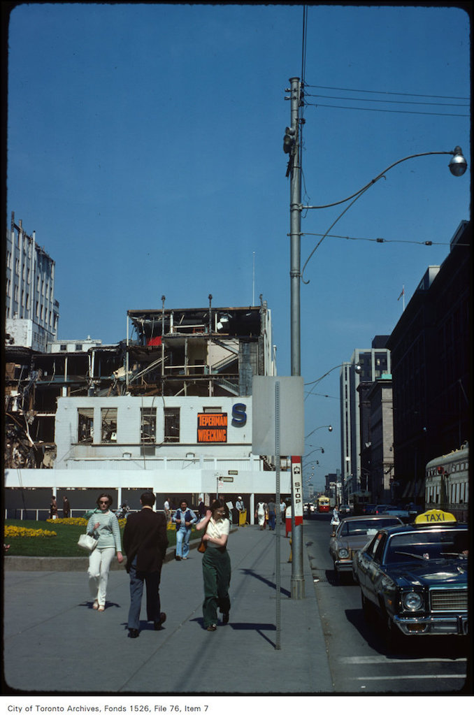 1977 - May 19 - View of Queen Street West, looking east from Bay Street