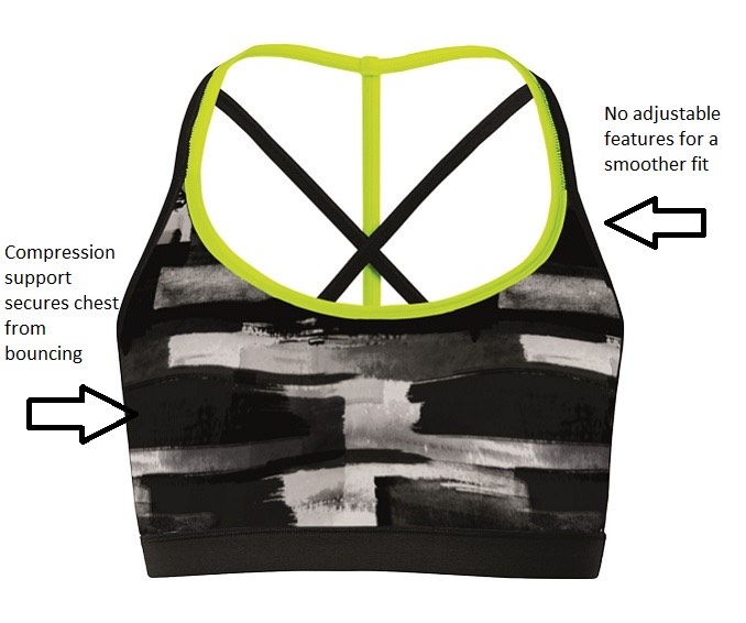 Hyba low impact printed sports bra $39.90