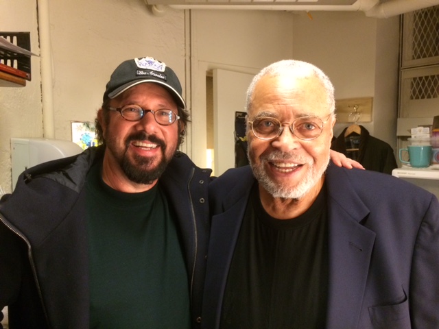 Me with James Earl Jones. I was the EP and director of his ABC series Gabriel's Fire