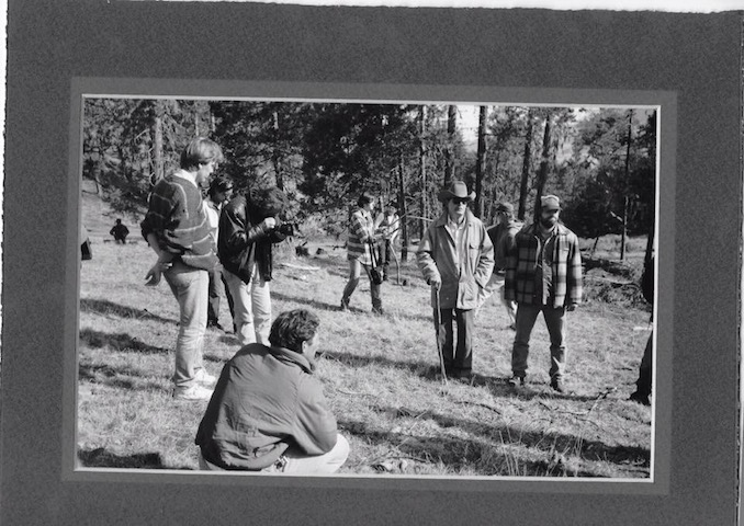 Setting a shot of James Garner for Fire in The Sky