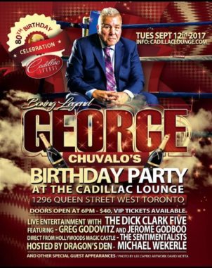 Celebrating 80 Years With My Hero And Boxing Legend George Chuvalo