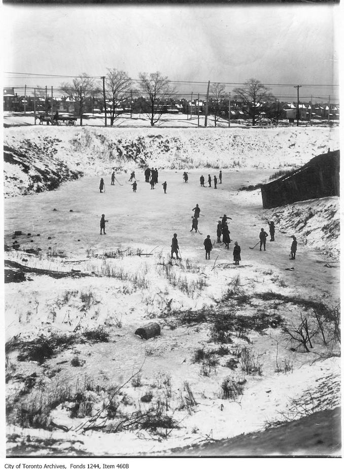 1909? - Skaters at Christie Pits