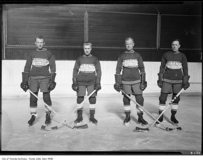 1926 - December 3rd - United Church - St. Patrick's hockey team - group of four