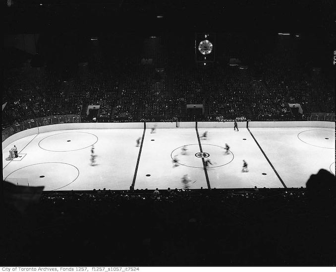 1946? - Hockey game, Maple Leaf Gardens