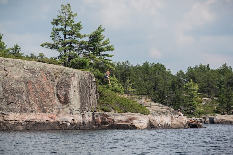 French River - Cliff Jumping
