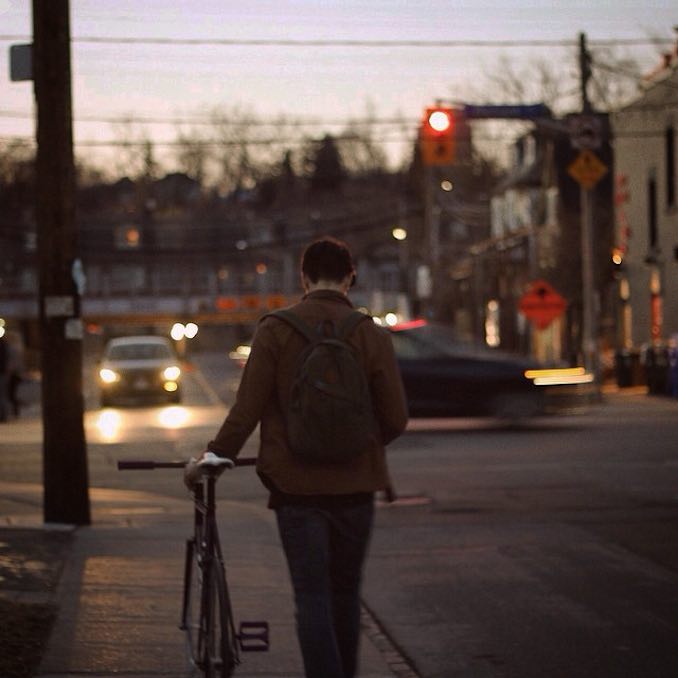 An avid cyclist, I’m always biking around town to get to work, events, and the gym