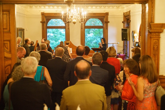 Elisa Citterio addressing guests at a private welcome event - Photo: Jeff Higgins