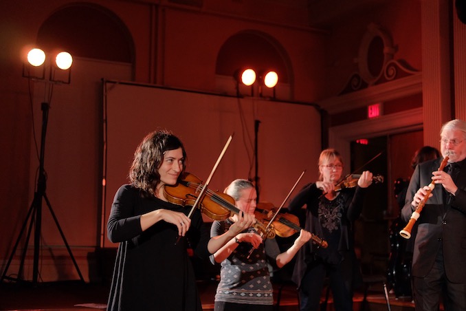 Elisa Citterio rehearsal with members of the orchestra during the Eastern Canada Tour