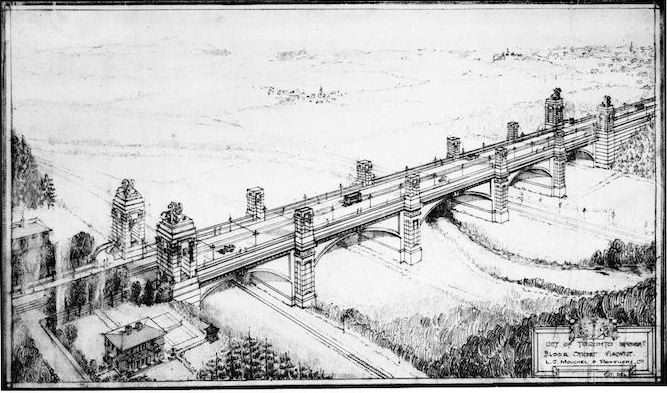 1914 - October 17the - Bloor Street Viaduct drawing.