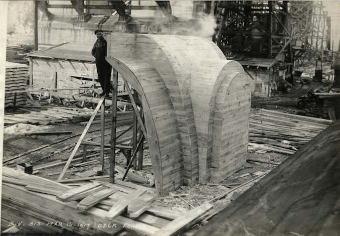 1917 - March 16 - Bloor Street Viaduct under construction, Deck forms