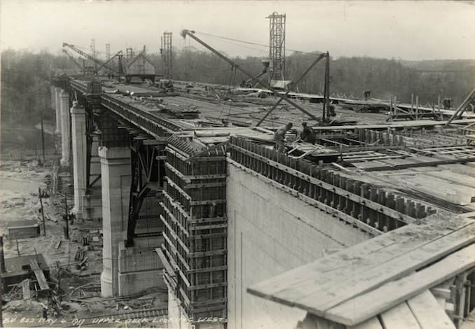 1917 - May 4 - Bloor Street Viaduct, upper deck looking west