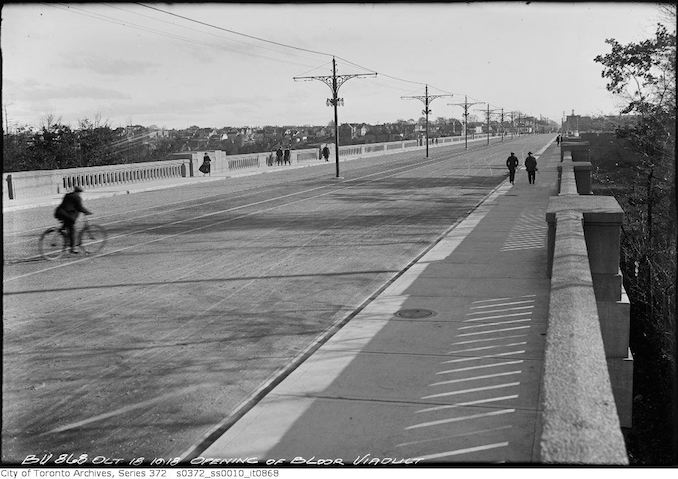 1918 - October 18 - Opening of Bloor Viaduct