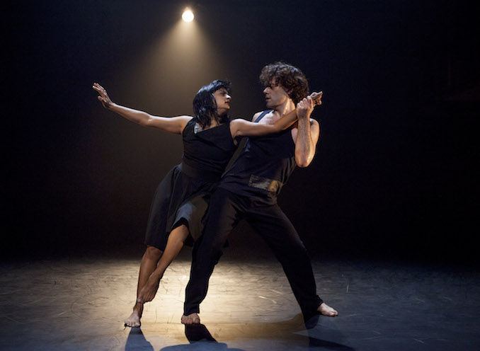 Me and dance partner Louis Laberge-Côté in Akshongay, a work we presented at the inaugural Bright Nights season at The Citadel. (2015)