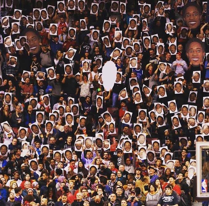 One of my favourite projects to work on and it was amazing getting to see thousands of copies of my work being held up at raptors games!