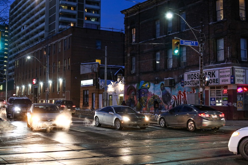 Queen and Sherbourne, Moss Park, Homeless Shelters in Toronto