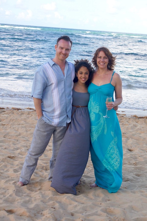 Dominican Republic - with my boyfriend Michael and daughter Sydney - at my sister Christine's wedding in DR