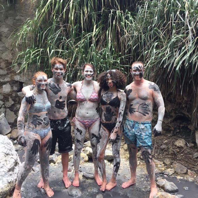 St. Lucia - The trip of a lifetime that we took last year (2017) - with my boyfriend Michael, my daughter Sydney (curls) and Michaels 2 kids Cameron and Zoe. This was us after a volcanic mud bath.