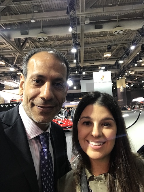 Raed and Jennifer at the Auto Show, 2018.