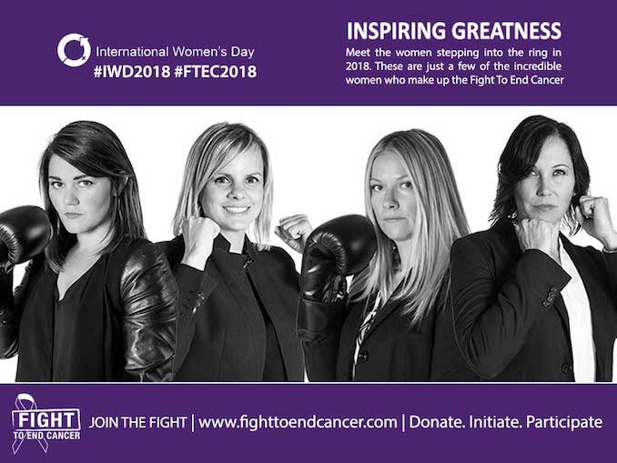 (left to right) Heather MacDonald, Christina Vatsis, Dawn Millar and Alison Turnbull, along with their 6 teammates hope to raise over $250,000.00 this year alone. Learn how you can join them in their Fight To End Cancer. View FTEC2018 Fight Team.