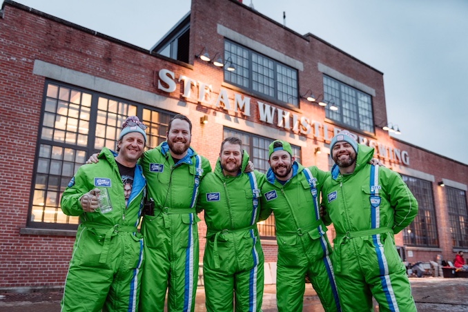 The Steam Whistle crew at The Winter Roundhouse Craft Beer Festival