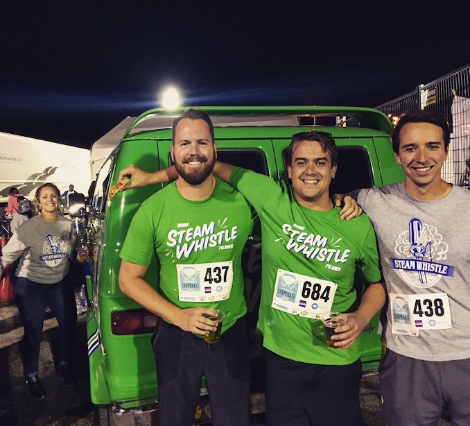 The 2017 Toronto Corporate run which conveniently had Steam Whistle available for all runners at the end of the race!