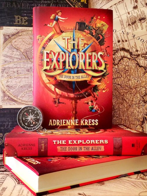 I love taking my own promo pics for my work. This is a fun setup of the first Explorers book with some maps I own as backdrop.