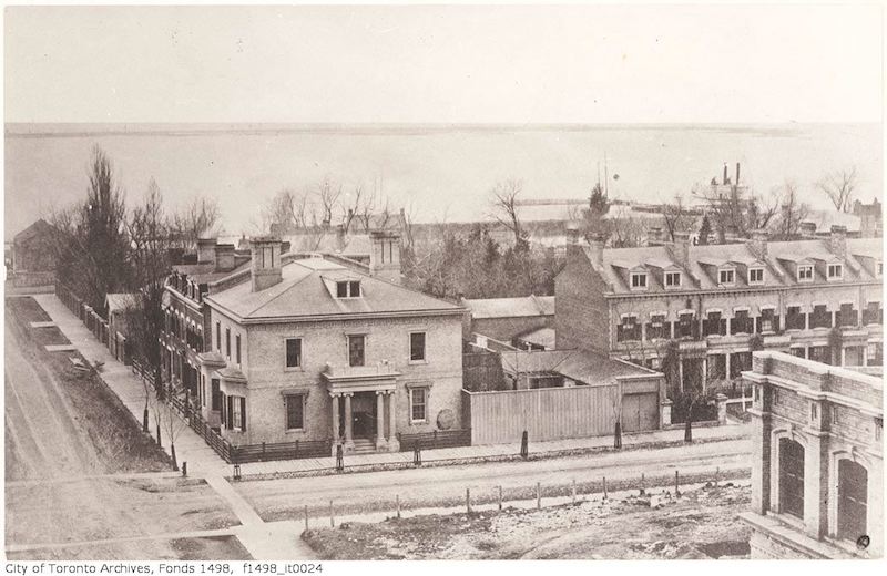 1856 - Toronto from the top of the Rossin House Hotel - looking south 2