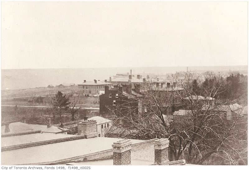 1856 - Toronto from the top of the Rossin House Hotel - looking south-west