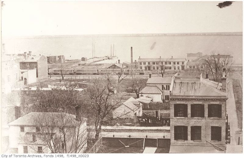 1856 - Toronto from the top of the Rossin House Hotel - looking south