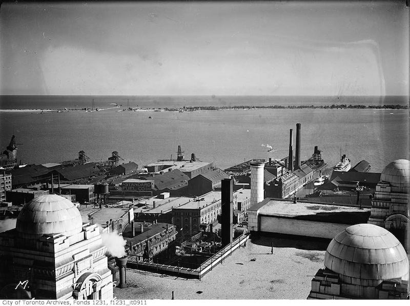 1926 - Panorama of Toronto waterfront looking east to Bay Street