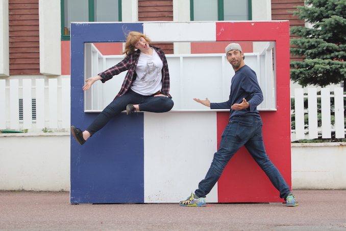 Caitlin & Vince goofin' around! #werenottogether