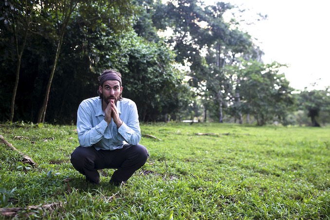 Neil Ever Osborne in the field on assignment in Costa Rica.