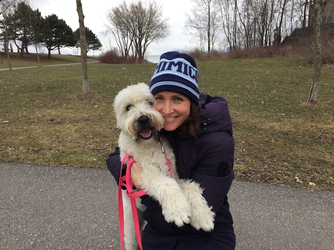 Scooting out to take Wilma for a walk by the water - Michelle Nolden