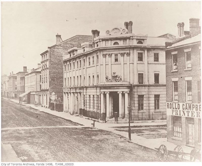 Bank of British North America, north-east corner of Wellington and Yonge streets