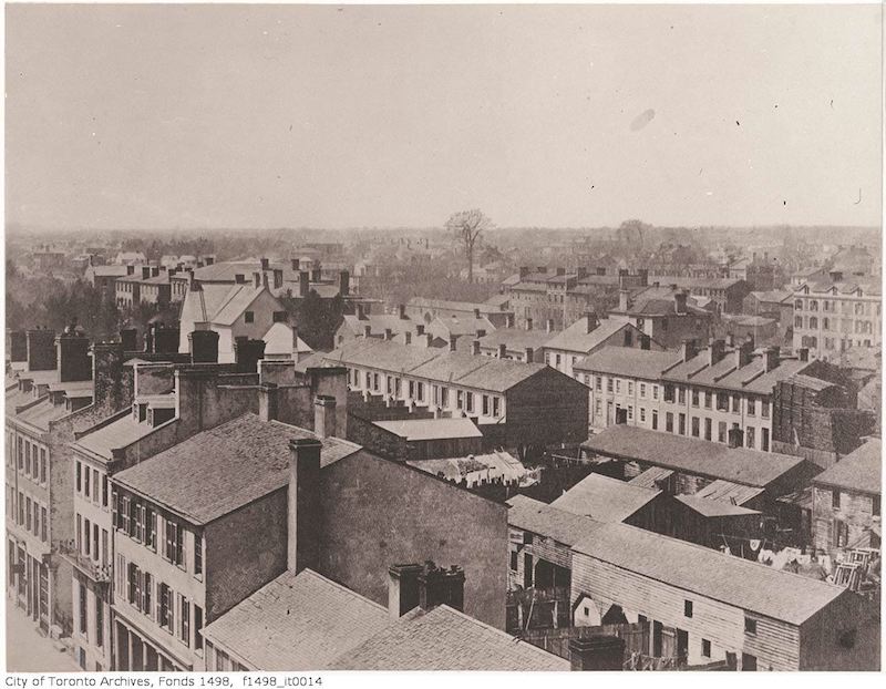 Toronto from the top of Rossin House Hotel, looking north-west