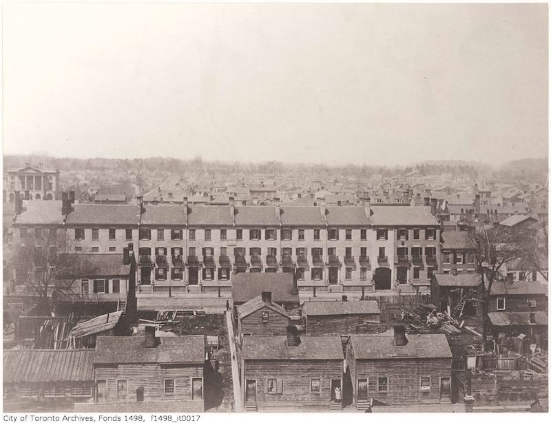 Toronto from the top of the Rossin House Hotel, looking north