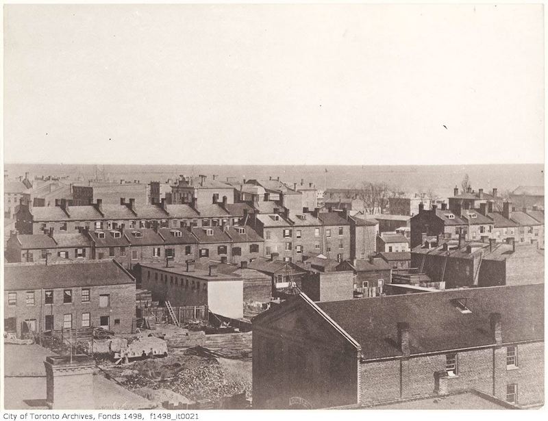 Toronto from the top of the Rossin House Hotel, looking southeast