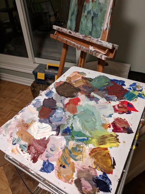 My palette in its natural state.