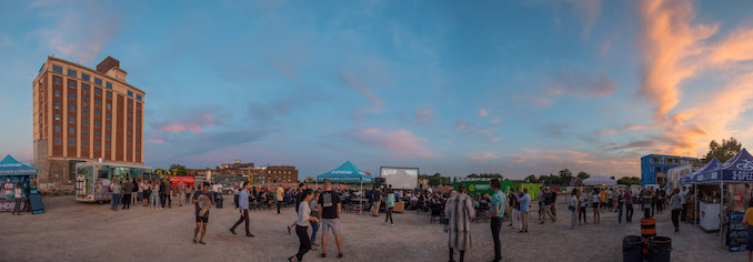 Open Roof Festival - setting up the event. Photo credit: Joseph Michael Photography